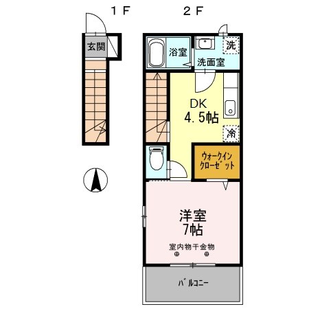 サンクレスト 203号室 間取り