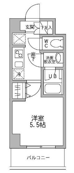 パークフラッツ横濱平沼橋 705号室 間取り