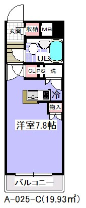 アンダルシア市川 間取り図