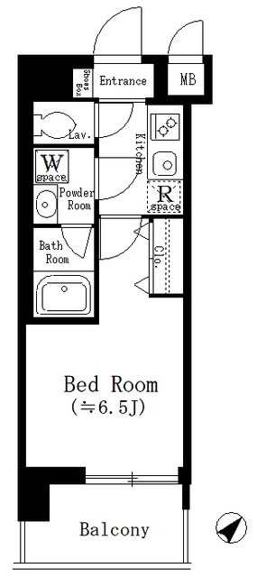 Ｕｒｂａｎ　Ｌｉｎｋ神奈川新町 802号室 間取り