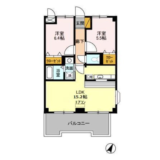クレスタ妙典 間取り図