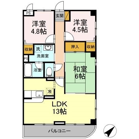 メルベーユ・アズール 間取り図