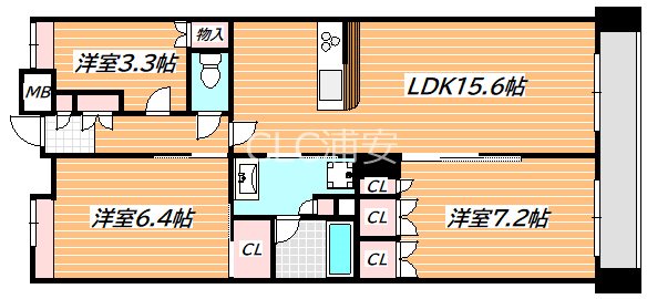 サステナブランシェ本行徳 間取り図