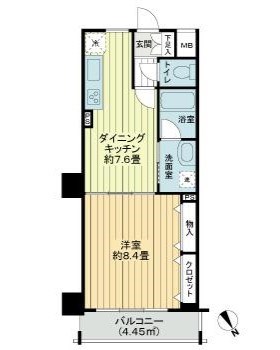 アール・ケープラザ横浜関内 421号室 間取り