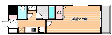 フレア堀江   間取り図