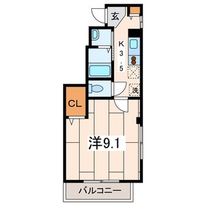 ＡＭＹ横浜 205号室 間取り