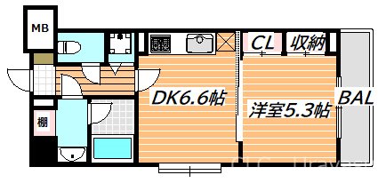 T・O BLDG 1st 間取り