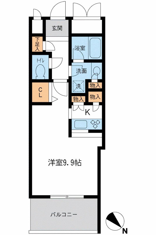 メトロタワー山下町 602号室 間取り