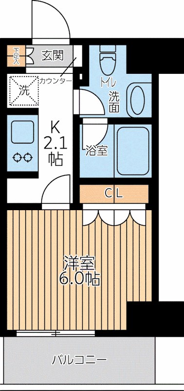 Ｃｉｔｙ　Ｌｕｘ　Ｔｏｂｅ 504号室 間取り