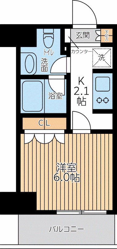 Ｃｉｔｙ　Ｌｕｘ　Ｔｏｂｅ 512号室 間取り