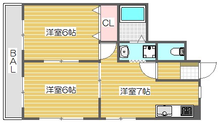 ドミールノグチ  間取り図