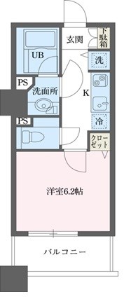 ドゥーエ横浜駅前 1009号室 間取り