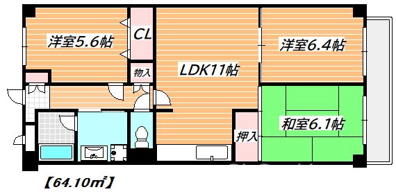 レジデンス雅鷺 間取り図