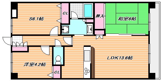 グランドパレス37 間取り図