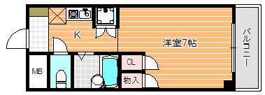 フジマンション末広 間取り図