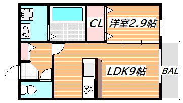 ベイ　ブランシュ 間取り図