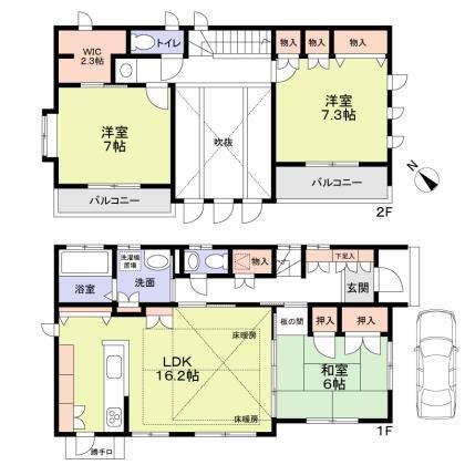 東野1丁目戸建 間取り