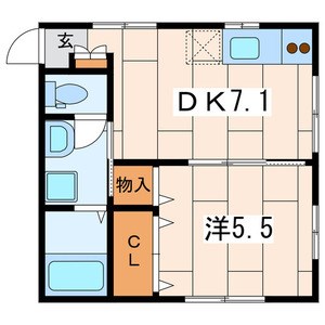 SAKURA　COURT 102号室 間取り