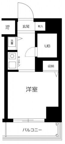 グリフィン横浜 507号室 間取り