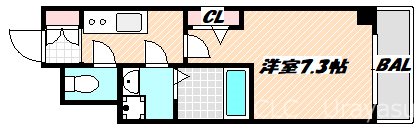 レフィールオーブ南行徳駅前 間取り図