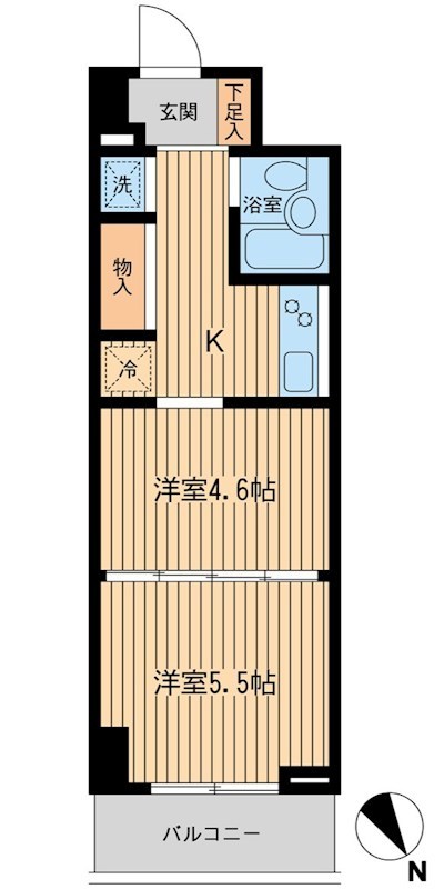 メゾン・デュ・オーラ　山下町 403号室 間取り