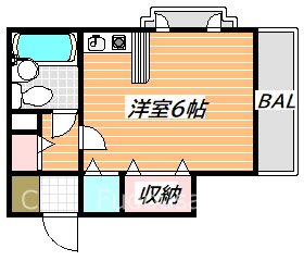 ローズガーデンＡ47番館 間取り図