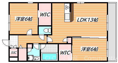 La Serente（ラ・レセンテ） 間取り図