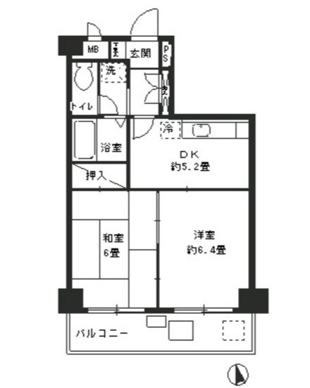 モンテベルデ第２横浜 間取り図