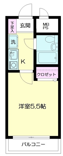 日神パレステージ横浜南 1103号室 間取り