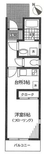 FLANC　PALAGE 101号室 間取り