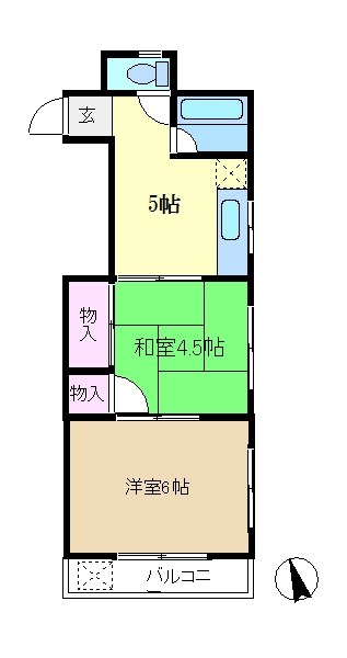 グリーンハイツ  間取り図