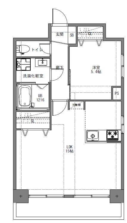 ウィルテラス横浜サウス 601号室 間取り