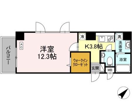 アーバンフォート横浜 306号室 間取り