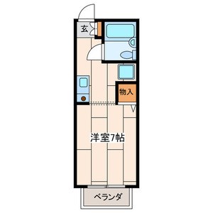 メゾン・ド東白楽 202号室 間取り