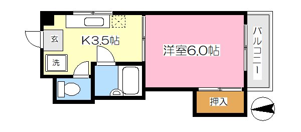サンハイムたまち  間取り