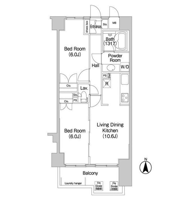 コンフォリア新子安 間取り図