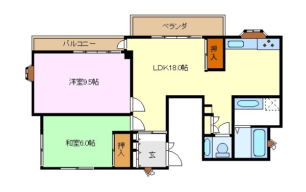 レスポワールコーポ 301号室 間取り