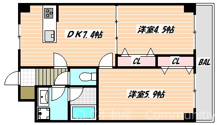 イーストタイガー   間取り