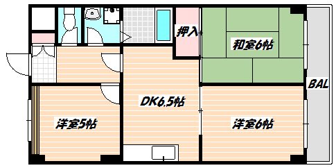 ブルームライフ市川（旧エヴァーグリーン市川） 間取り図