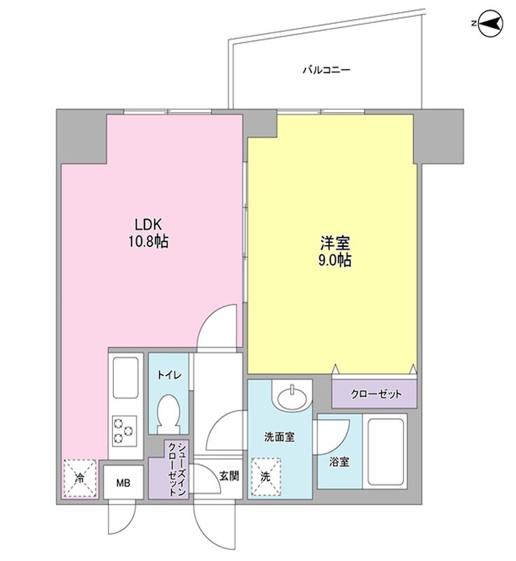 ディアレンス横濱沢渡 間取り図