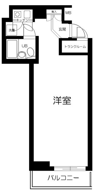 ロイヤル関内 901号室 間取り