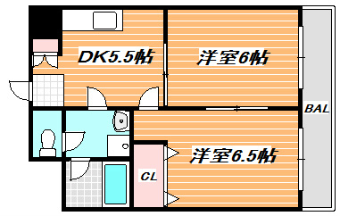 リバーリッチ第２川富ビル 間取り