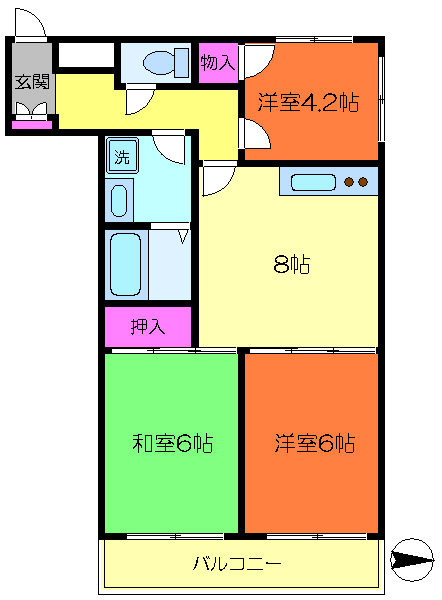 リバーヒルズマンション 間取り