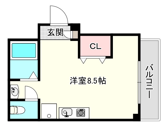 第２ＫＩＳＡＫＵ　ＨＥＩＧＨＴＳ  間取り図