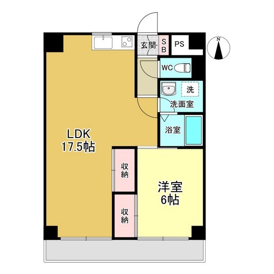 ロイヤルフラット野毛山壱番館 間取り図