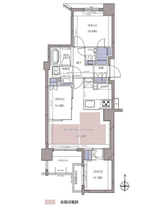 ディームス横濱青木町 903号室 間取り