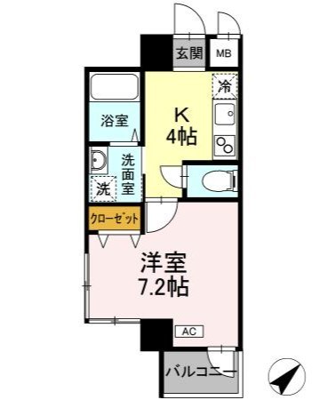 アーバンフォート横浜 405号室 間取り