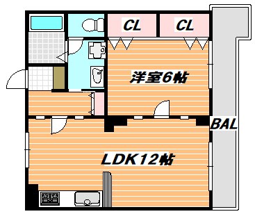 コオポスアペアⅡ 間取り図