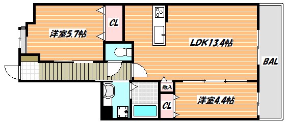 クレアガーデン 間取り図