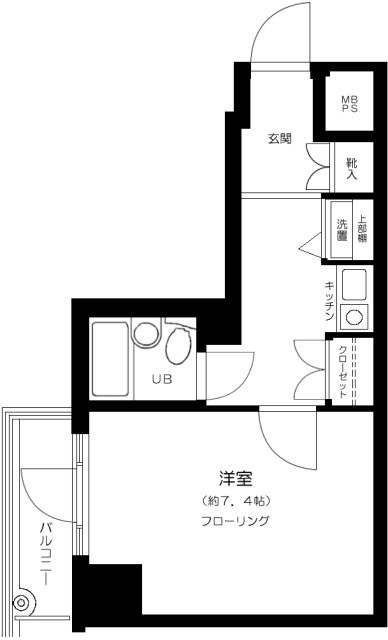 モンテベルデ横浜中央 201号室 間取り